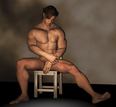 example of artistic male nudity