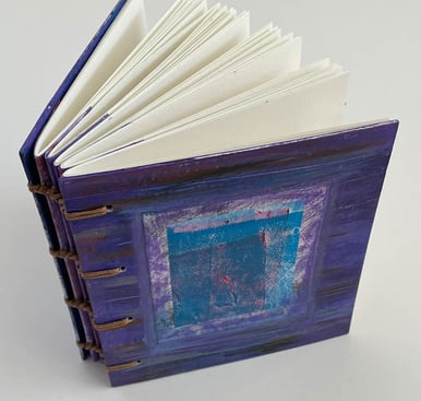 Coptic Binding with painted cover
