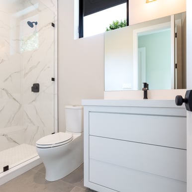 a white luxury bathroom 