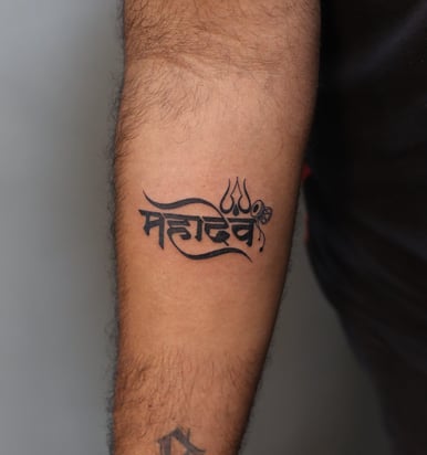Unique Mahadev tattoo by Dudo's Tattoos and Piercing Hyderabad