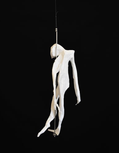 mobile sculpture papier personnage mouvement
