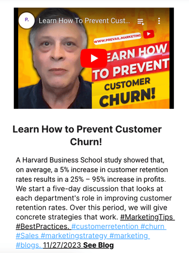 Learn How to Avoid Churn