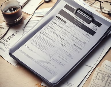 a car driving down a street next to a tall building