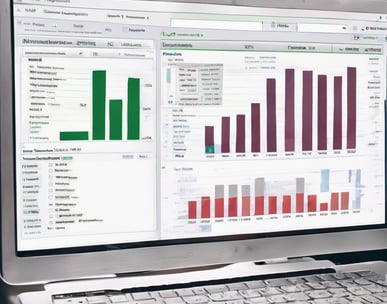 Computer screen showing spreadsheet