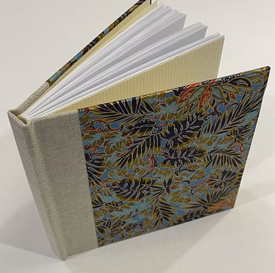 Journal with chiyogami paper - Bound Impressions