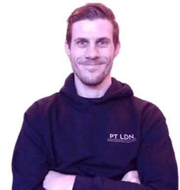 A headshot of a personal trainer from London, England