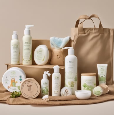 a variety of skin care products including body care products