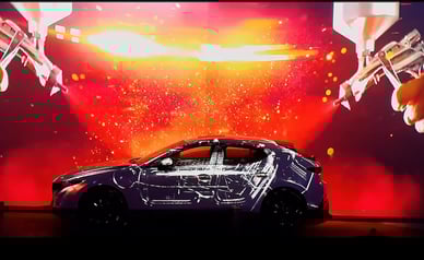 video mapping proyección suzuki auto