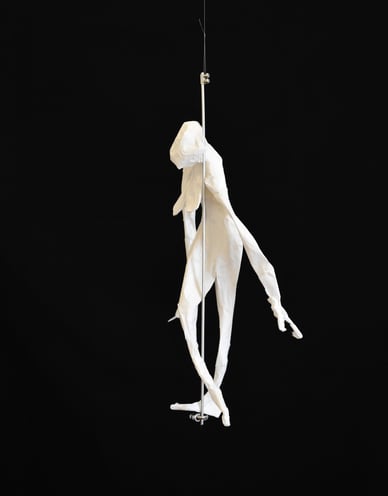 mobile sculpture papier personnage mouvement