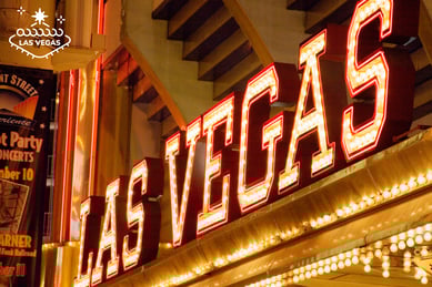 a casino sign that says Las Vegas