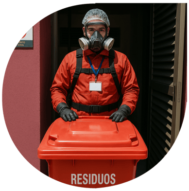 Equipo de NOAM recolectando residuos clasificados de CDMX