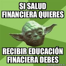 meme estilo consejo para aprender finanzas