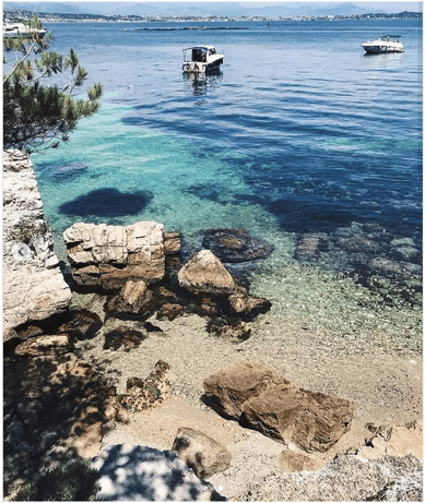 Cannes Lerins islands beach seaside boat swimming