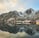 a perfect reflection of a mountain range in the Lofoten islands