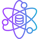 Vector icon of a brain and line graph symbolising machine learning and data science