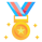 Golden medal icon.