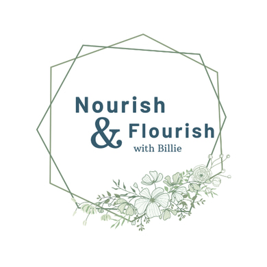 Nourish and Flourish with Billie logo