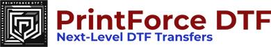 PrintForce DTF Next-Level DTF Transfers. logo