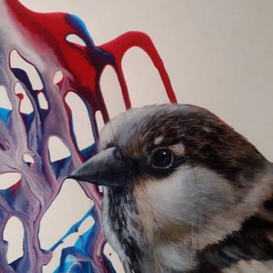 Pintura sobre papel por Maria João Justo