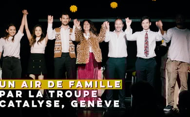 a group of people standing on a stage