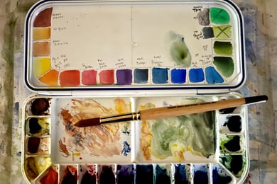 My watercolor palette