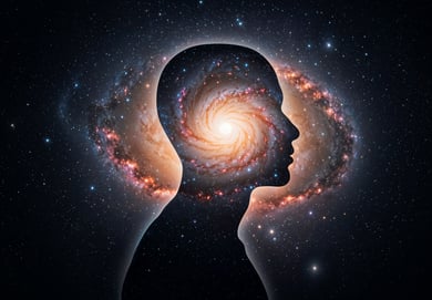image de galaxie dans le tête