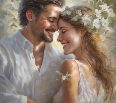 woman and man holding hands