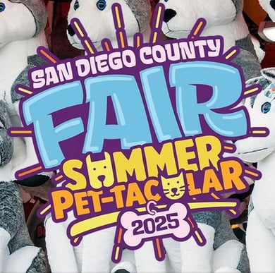 Logo for the 2025 San Diego fair