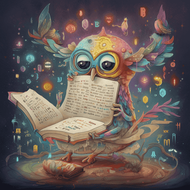 a cartoonish owl 