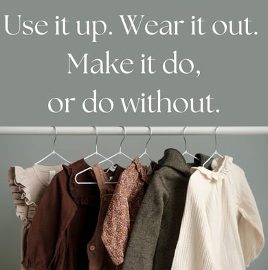 clothes hanging on a rack