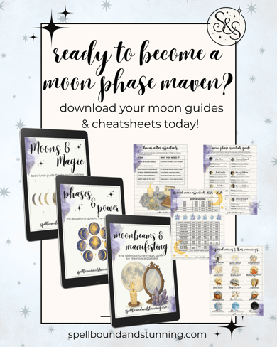 ready to become a moon phase maven download your moon magic guides and cheat sheets today
