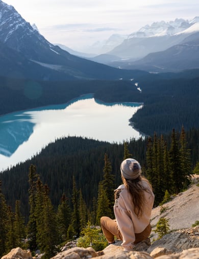 Solana at Peyto lake