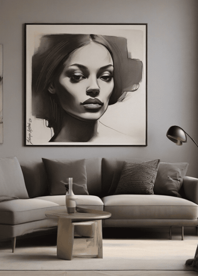 Decoração única com quadros personalizados que contam histórias e memórias.