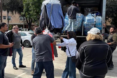 Nonprofits donate items for LA wildfire victims