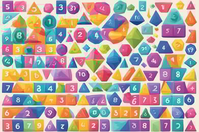 Colorful geometric shapes with numbers, educational toy for kids learning math and shape recognition