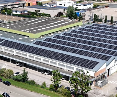 foto drone zona industriale di molinella
