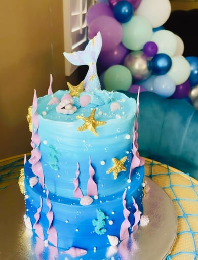mermaid birthday cake