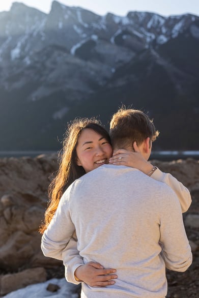 engagement in Banff national park