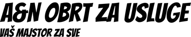 A&N obrt za usluge logo