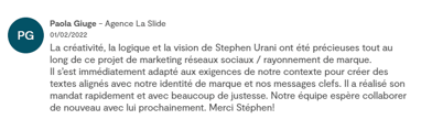 avis client