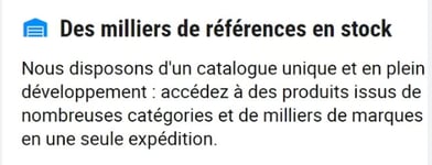 Vente en gros B2B