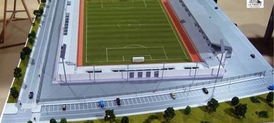 Maqueta de campo de futbol