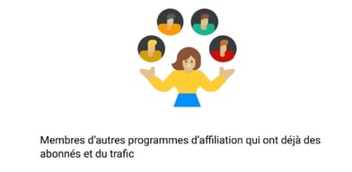 Members of other affiliate programmes