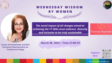 Wednesday Wisdom by Women on International Women's Day 2023 on Sustainable Development Goals