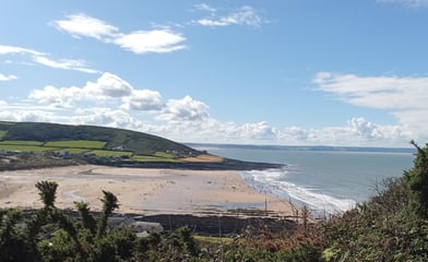 イギリスの砂浜 UK sightseeing sandy beach