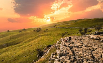 Malham Cove Sunset