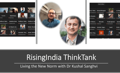 RisingIndia ThinkTank featured Dr Kushal Sanghvi ahead of sharktank india season one for startups