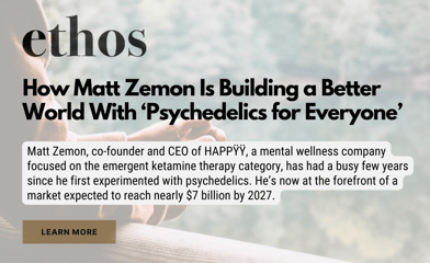 Ethos interview: How Matt Zemon is building a better world with Psychedelics for Everyone