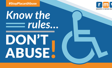 RMV Don't Abuse Handicap Image