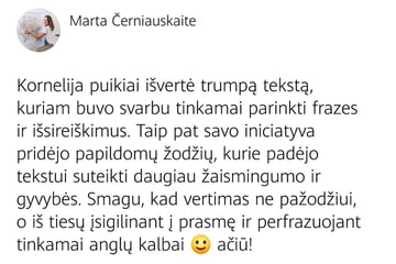 Anglu lietuviu vertimo paslaugos atsiliepimai